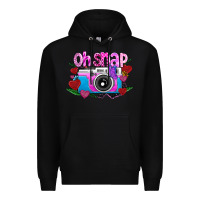 Black Oh Snap Premium Hoodie - CowhideDigitalArt