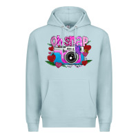 Blue Mist Oh Snap Premium Hoodie - CowhideDigitalArt