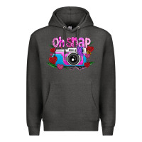 Charcoal Heather Oh Snap Premium Hoodie - CowhideDigitalArt