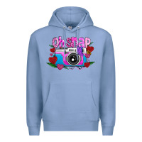 Colony Blue Oh Snap Premium Hoodie - CowhideDigitalArt