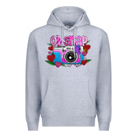 Heather Grey Oh Snap Premium Hoodie - CowhideDigitalArt