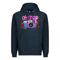 Navy Oh Snap Premium Hoodie - CowhideDigitalArt