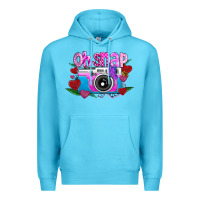 Ocean Blue Oh Snap Premium Hoodie - CowhideDigitalArt