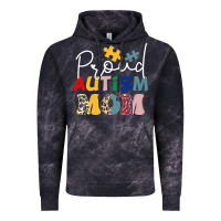 Cloud Black Proud Autism Mom Leopard Pattern Design Autism Awa Vintage Hoodie - CowhideDigitalArt
