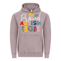 Vintage Zinc Proud Autism Mom Leopard Pattern Design Autism Awa Vintage Hoodie - CowhideDigitalArt