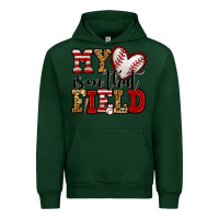 Forest Green my heart is on that field baseball Urban Hoodie - Jasminsmagicworld