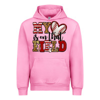 Fuchsia Pink my heart is on that field baseball Urban Hoodie - Jasminsmagicworld