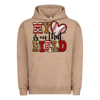 Pigment Burro my heart is on that field baseball Urban Hoodie - Jasminsmagicworld