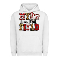 Pigment Lunar Rock my heart is on that field baseball Urban Hoodie - Jasminsmagicworld