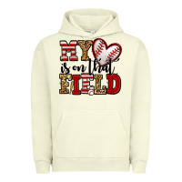 Pigment Pistachio my heart is on that field baseball Urban Hoodie - Jasminsmagicworld