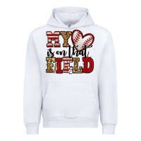 White my heart is on that field baseball Urban Hoodie - Jasminsmagicworld