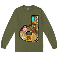 Army Green farm life alphabet lowercase letters d Long Sleeve Tee - BundleAndBundleShop