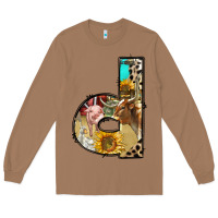 Toasted Coconut farm life alphabet lowercase letters d Long Sleeve Tee - BundleAndBundleShop