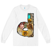 White farm life alphabet lowercase letters d Long Sleeve Tee - BundleAndBundleShop