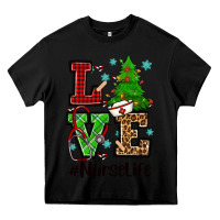 Black love nurse life christmas Heavy Core Tee - CowGirlArtShop