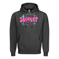 Charcoal Heather babes support babes Zipper Hoodie - JahusDesignShop
