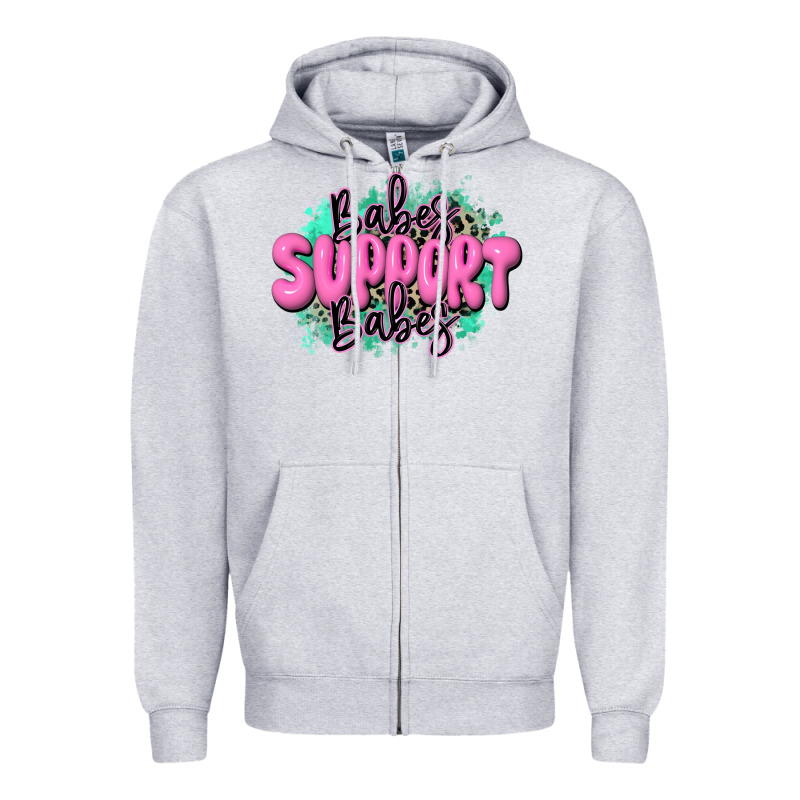 Babes Support Babes Zipper Hoodie by JahusDesignShop | Teevron