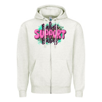 Oatmeal Heather babes support babes Zipper Hoodie - JahusDesignShop