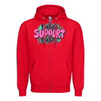 Red babes support babes Zipper Hoodie - JahusDesignShop