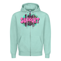Seafoam babes support babes Zipper Hoodie - JahusDesignShop