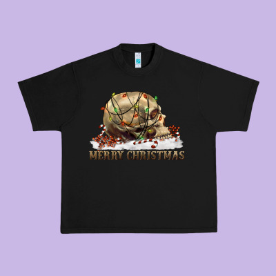 Merry Christmas Skull Urban Heavy Tee Designed By Ranaportraitstore