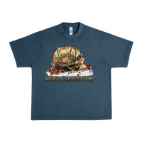Midnight Navy Merry christmas skull Urban Heavy Tee - RanaPortraitStore