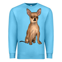Ocean Blue chihuahua Premium Sweatshirt - JahusDesignShop