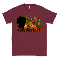 Burgundy Black is beautiful Classic Tee - HowdyJamesFarm