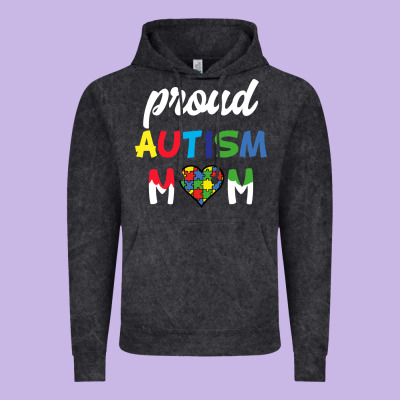 Proud Autism Mom Mothers Day Gift Autism Awareness Vintage Hoodie Designed By Cowhidedigitalart