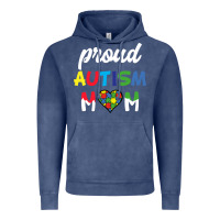 Vintage Denim Proud Autism Mom Mothers Day Gift Autism Awareness Vintage Hoodie - CowhideDigitalArt