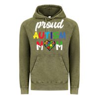 Vintage Olive Proud Autism Mom Mothers Day Gift Autism Awareness Vintage Hoodie - CowhideDigitalArt