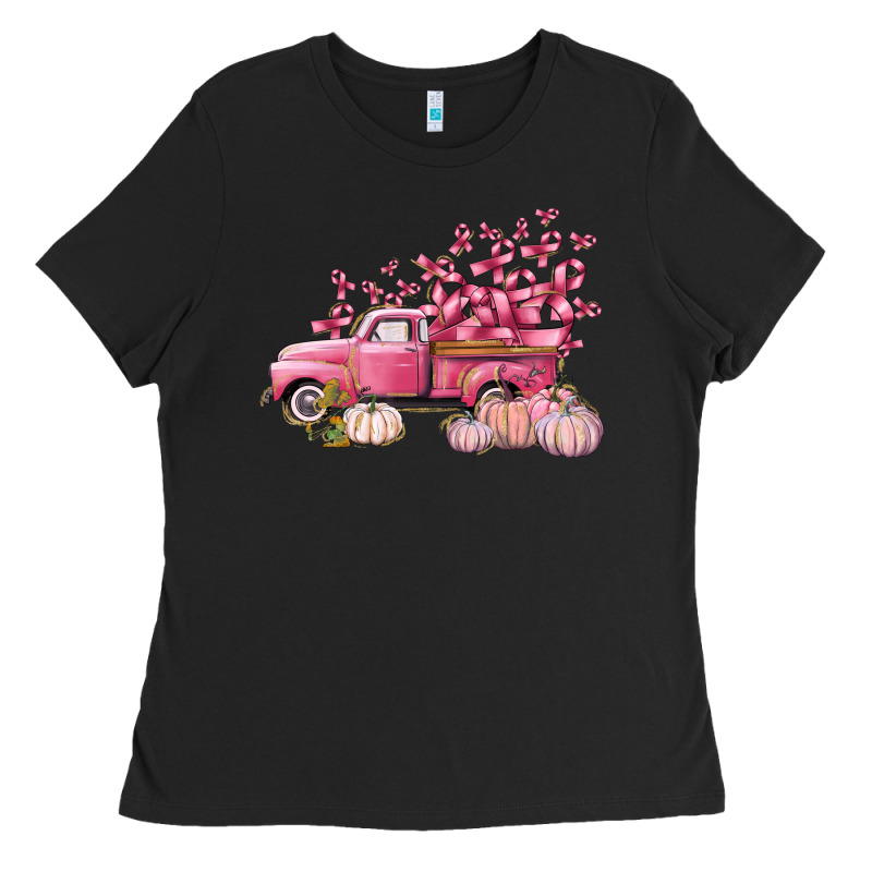 Breast Cancer Truck Ladies Tee by FaDigitalArtStudio | Teevron