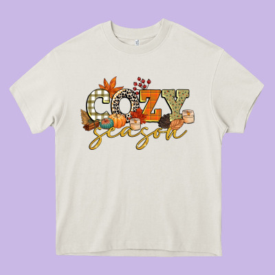 Cozy Season Heavy Core Tee Designed By Cowgirlartshop