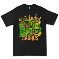 Black St. Patrick's day lucky Saurus Premium Tee - HowdyJamesFarm