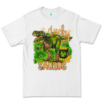 White St. Patrick's day lucky Saurus Premium Tee - HowdyJamesFarm