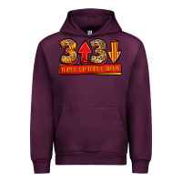 Mauve Wine three up three down softball Urban Hoodie - Jasminsmagicworld