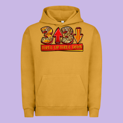 Three Up Three Down Softball Urban Hoodie Designed By Jasminsmagicworld