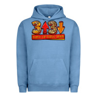 Pigment Pebble Blue three up three down softball Urban Hoodie - Jasminsmagicworld