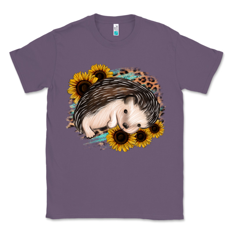 Sleeping Hedgehog Sunflower Leopard Classic Tee by Jasminsmagicworld | Teevron