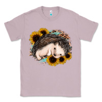 Lilac sleeping hedgehog sunflower leopard Classic Tee - Jasminsmagicworld