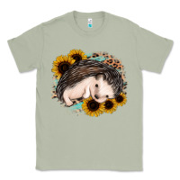 Matcha sleeping hedgehog sunflower leopard Classic Tee - Jasminsmagicworld