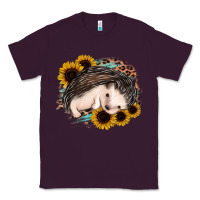 Plum sleeping hedgehog sunflower leopard Classic Tee - Jasminsmagicworld