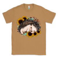 Toasted Coconut sleeping hedgehog sunflower leopard Classic Tee - Jasminsmagicworld