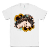 White sleeping hedgehog sunflower leopard Classic Tee - Jasminsmagicworld