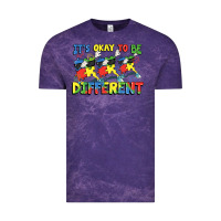 Cloud Purple It's okay to be different Autism Vintage Tee - FaDigitalArtStudio