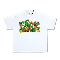 White Western Luck With Gnome And Beer Urban Heavy Tee - BundleAndBundleShop
