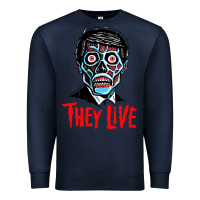 Navy they live Premium Sweatshirt - DesigneFamous