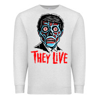 Oatmeal Heather they live Premium Sweatshirt - DesigneFamous