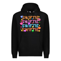 Black Swiftie Swiftie Valentines Premium Hoodie - CowhideDigitalArt