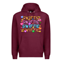Burgundy Swiftie Swiftie Valentines Premium Hoodie - CowhideDigitalArt